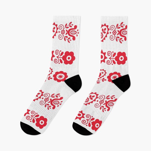 Item preview, Diseño popular húngaro, flores y corazones rojos del folklore. designed and sold by MuciMuki.
