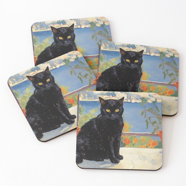 Item preview, Black Cat Impressionist Art designed and sold by trajeado14.