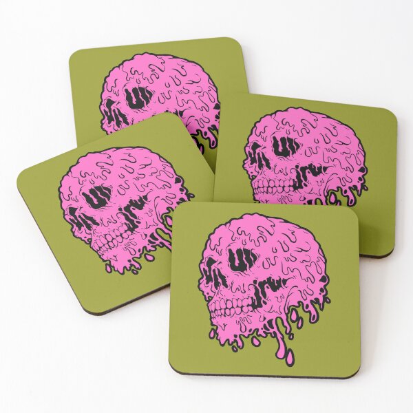 Item preview, A FUCHSIA FLUID SKULL designed and sold by infinitearte.