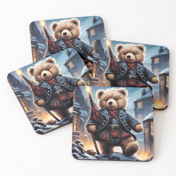 Item preview, Teddy celebrating Hogmanay designed and sold by Colin Bentham.