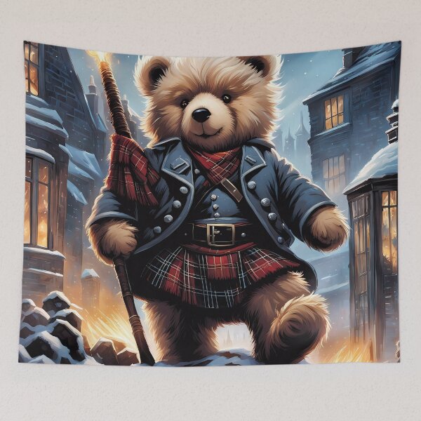 Item preview, Teddy celebrating Hogmanay designed and sold by Colin Bentham.