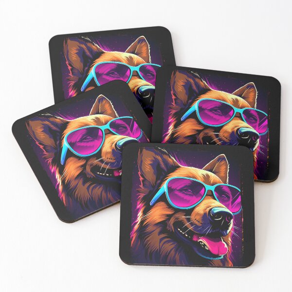 Item preview, Cool German Shepherd Puppy in Sunglasses Vibes - Dog Lover Fun  designed and sold by WILDEVIOLET.