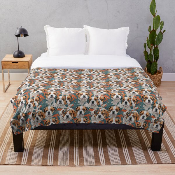 Item preview, Seamless Pattern dog oil paint designed and sold by UsDesignsArt.