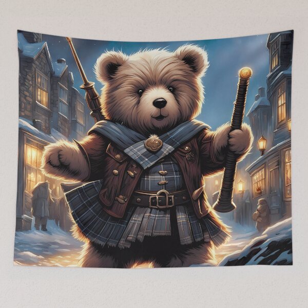 Item preview, Teddy celebrating Hogmanay designed and sold by Colin Bentham.