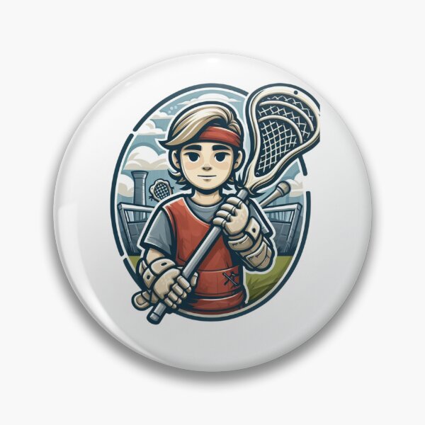 Item preview, I Beat People With a Stick Funny Lacrosse Player designed and sold by GalaxyGraffiti.