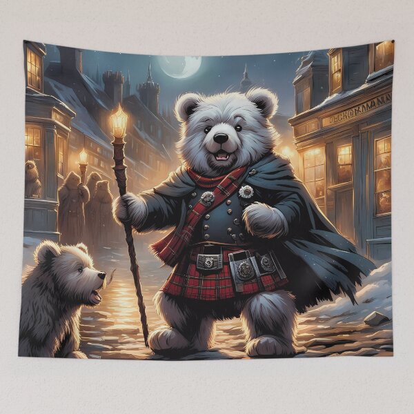 Item preview, Teddy celebrating Hogmanay designed and sold by Colin Bentham.