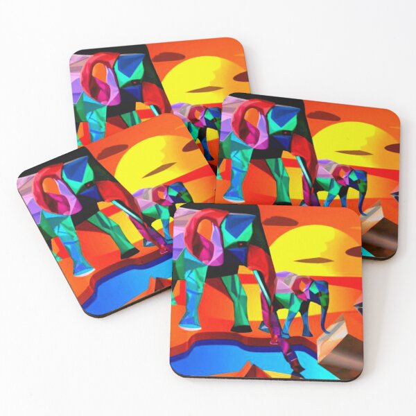 Item preview, Elephants at the watering hole designed and sold by George Hutton Hunter.