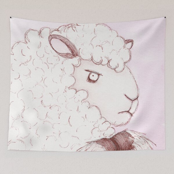 Item preview, angry sheep designed and sold by suddenlybirds.