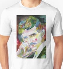 NIKOLA TESLA - watercolor portrait.9 Unisex T-Shirt