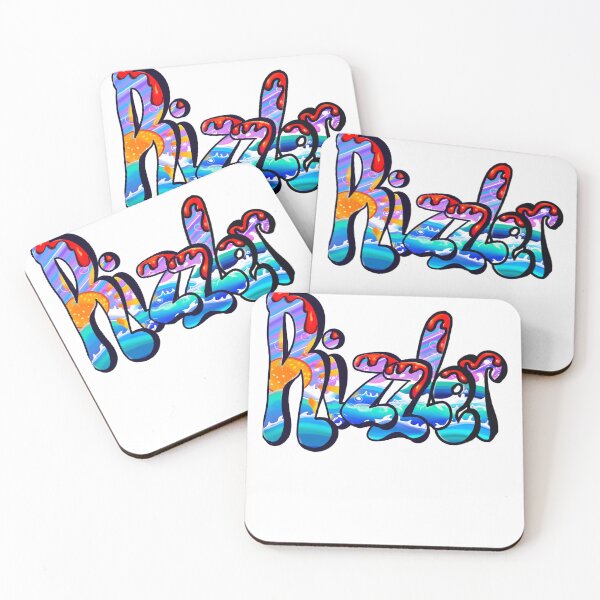 Item preview, Rizzler graffiti humor urban street slang text with orange drips designed and sold by Artonmytee.