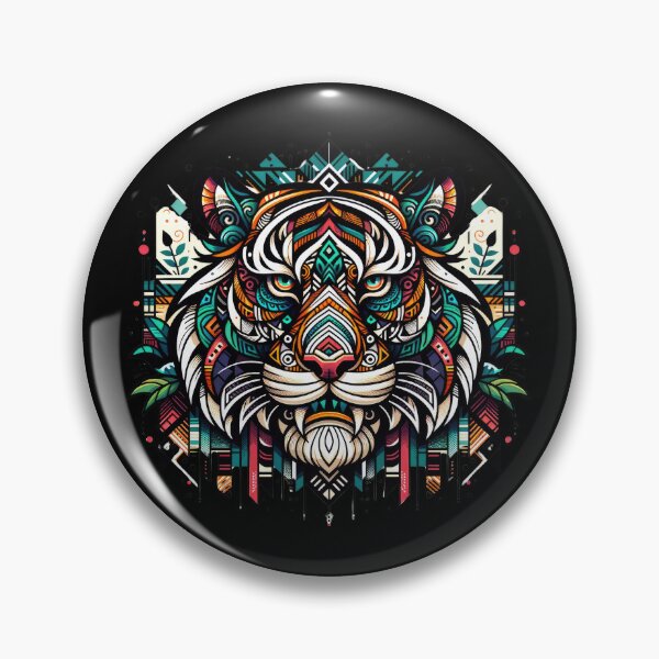 Item preview, Geometric Majesty - Symmetrical Tiger designed and sold by artwaves.