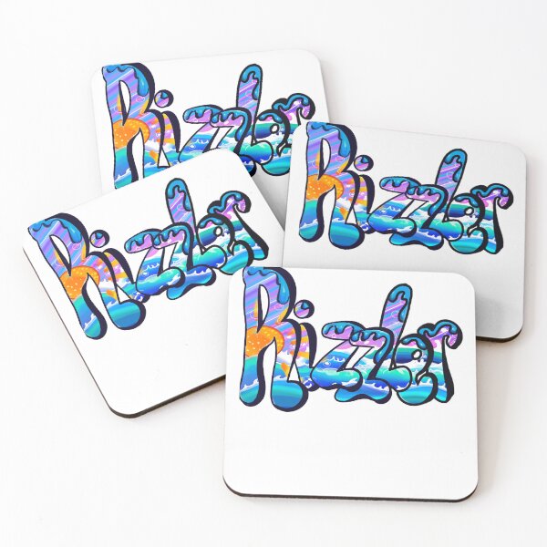 Item preview, Rizzler graffiti humor urban street slang text with blue drips designed and sold by Artonmytee.