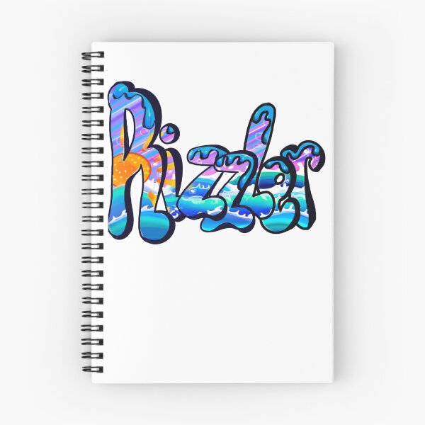 Item preview, Rizzler graffiti humor urban street slang text with blue drips designed and sold by Artonmytee.