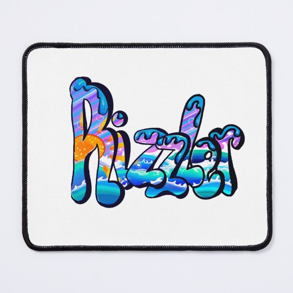 Item preview, Rizzler graffiti humor urban street slang text with blue drips designed and sold by Artonmytee.
