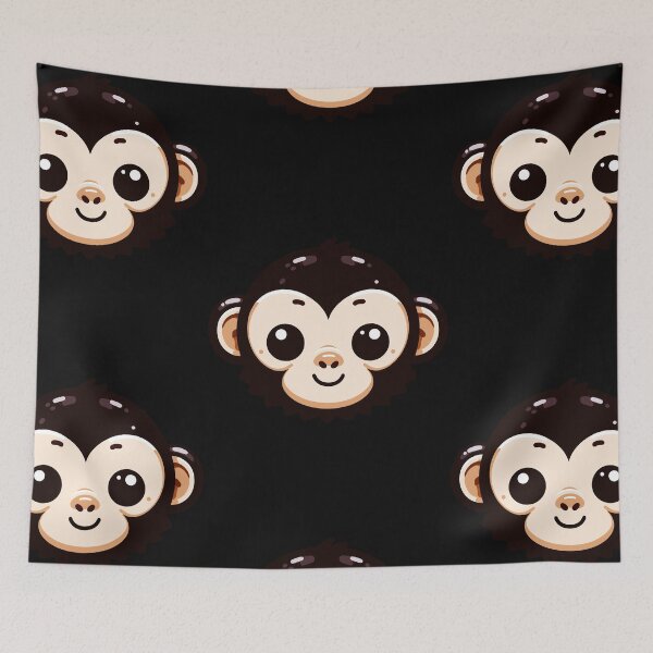 Item preview, Cute Vectoral Chimpanzee Face designed and sold by ArtfulWeave.