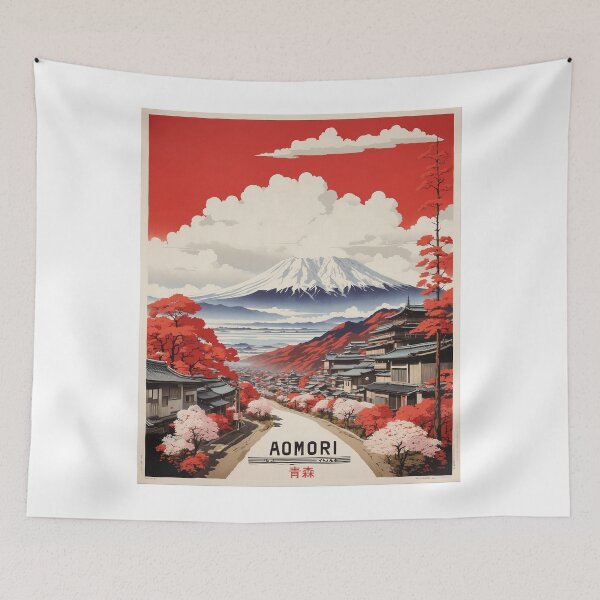 Item preview, Aomori Japan Vintage Poster Tourism designed and sold by TravelersGems.