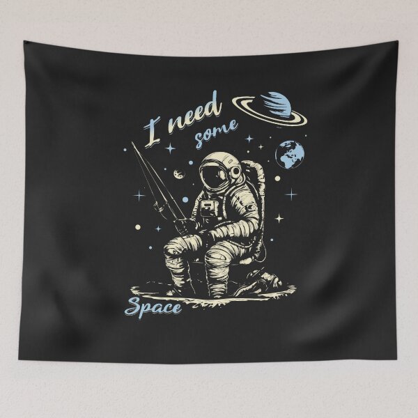 Item preview, Fishing astronaut / I need some space designed and sold by portrait4you.