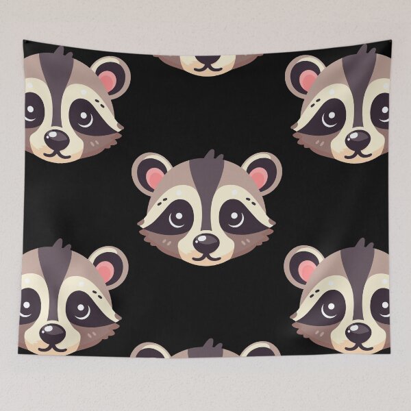 Item preview, Cute Vectoral Coati Face designed and sold by ArtfulWeave.