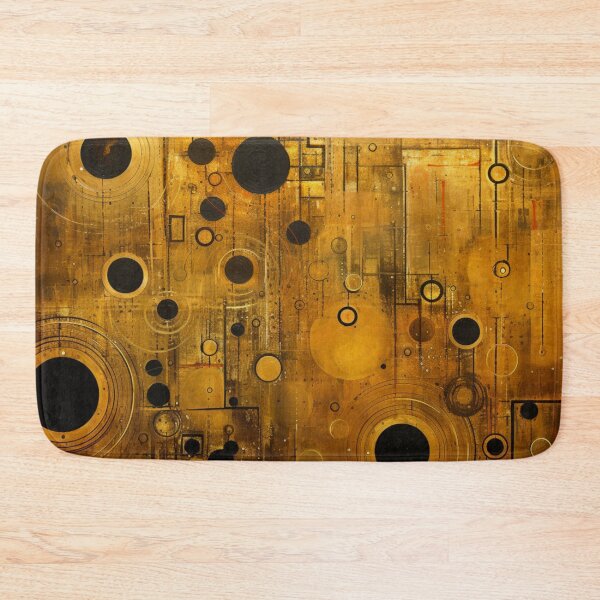 Item preview, Abstract Circles Gold Metallic designed and sold by whitecat23.