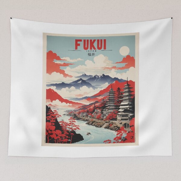 Item preview, Fukui Japan Vintage Poster Tourism designed and sold by TravelersGems.