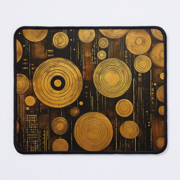 Item preview, Abstract Circles Gold Metallic designed and sold by whitecat23.