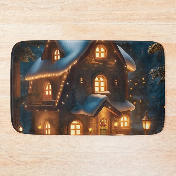 Item preview, Snowy Winter Night in a Cozy Cottage designed and sold by FriskyLemur.