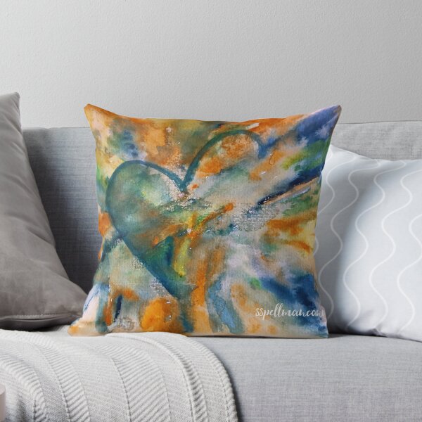 Put a little heart into it Throw Pillow