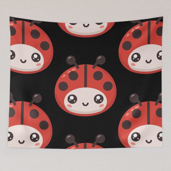 Item preview, Cute Vectoral Ladybug Face designed and sold by ArtfulWeave.