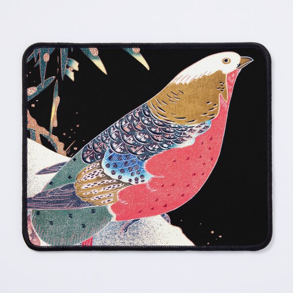 Item preview, Golden Pheasant in the Snow (ca. 1900) Illustration by Ito Jakuchu designed and sold by BossyCatHome.