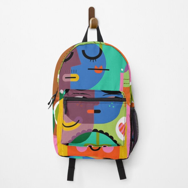 Item preview, colorful art faces designed and sold by MuciMuki.