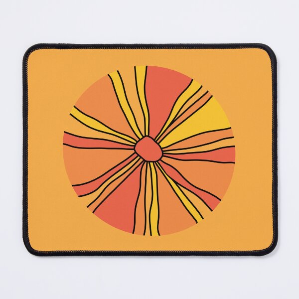 Item preview, Red and orange pinwheels on gold designed and sold by MarySchwindt.