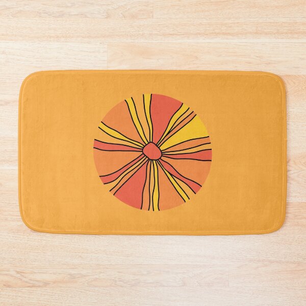 Item preview, Red and orange pinwheels on gold designed and sold by MarySchwindt.