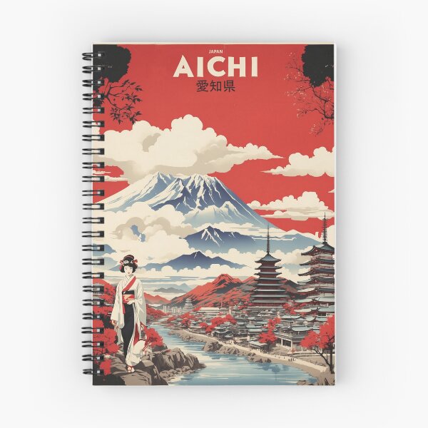Item preview, Aichi Japan Vintage Poster Tourism designed and sold by TravelersGems.