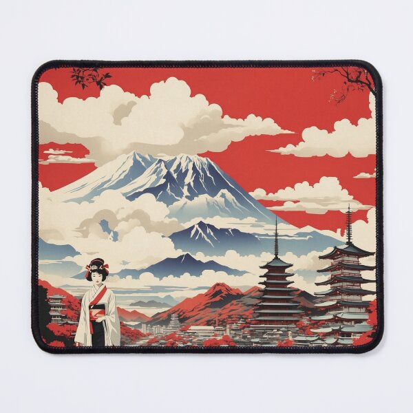 Item preview, Aichi Japan Vintage Poster Tourism designed and sold by TravelersGems.