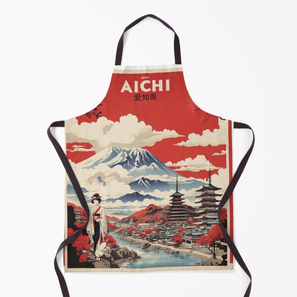Item preview, Aichi Japan Vintage Poster Tourism designed and sold by TravelersGems.