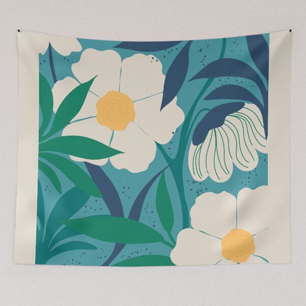 Artikelvorschau, Blumenmarkt-Druck, botanische Wandkunst, Blumenplakat, Madrid-Druck entworfen und verkauft von imrenstore.