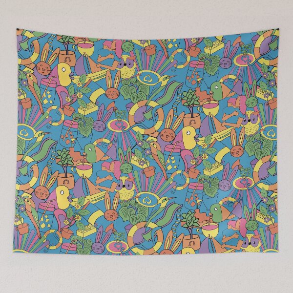 Item preview, Childhood Happiness in Blue designed and sold by FionaMearon.