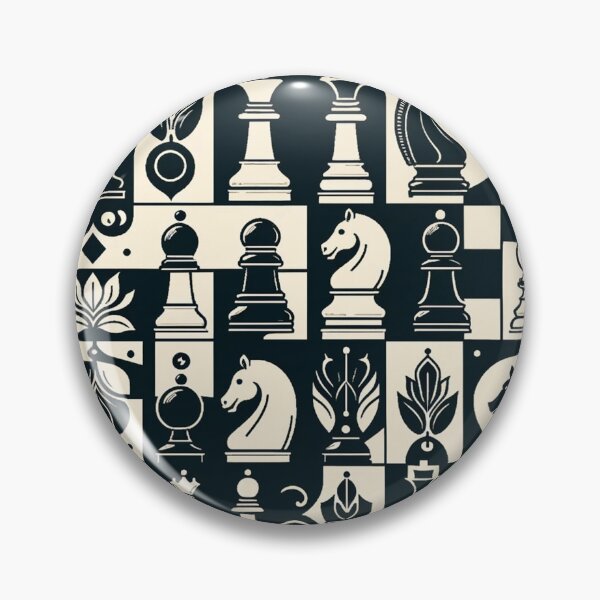Item preview, Checkmate Charm: A Chess-Inspired Mosaic designed and sold by ryspayevkaisar.