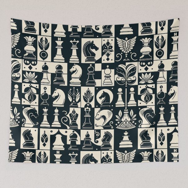 Item preview, Checkmate Charm: A Chess-Inspired Mosaic designed and sold by ryspayevkaisar.