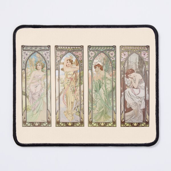Item preview, The times of the day,  by Alphonse Mucha. HIGH DEFINITION designed and sold by MINDTHECHERRY.