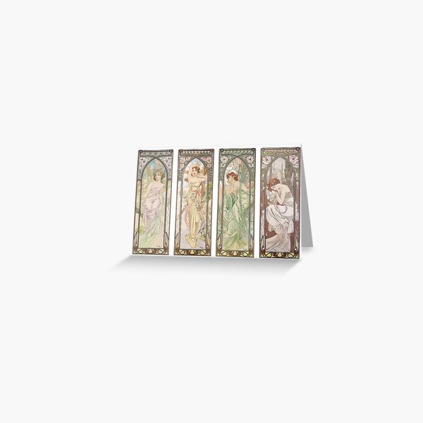 Item preview, The times of the day,  by Alphonse Mucha. HIGH DEFINITION designed and sold by MINDTHECHERRY.
