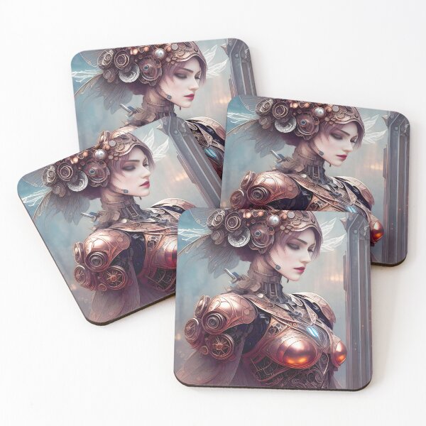 Item preview, Copper Wonders: Steampunk Robot Fae Fantasy designed and sold by LeighEvalynn.