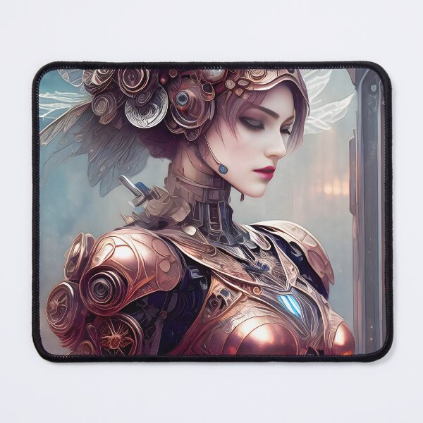 Item preview, Copper Wonders: Steampunk Robot Fae Fantasy designed and sold by LeighEvalynn.