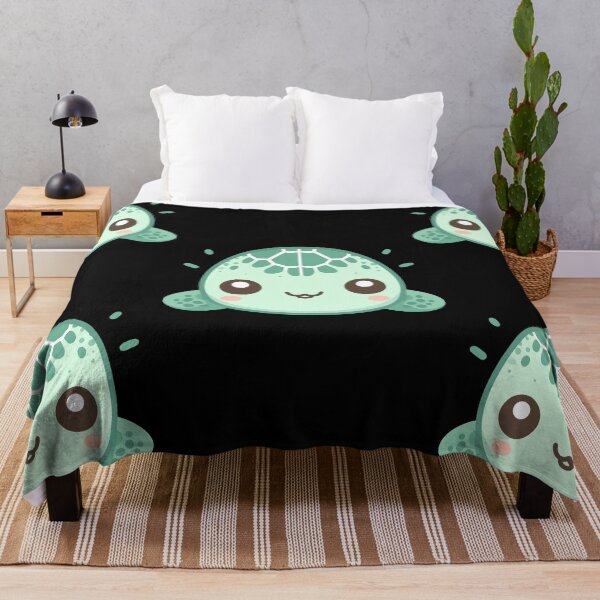 Item preview, Cute Vectoral Sea Turtle Face designed and sold by ArtfulWeave.
