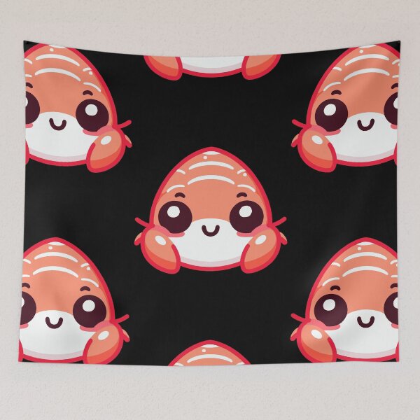 Item preview, Cute Vectoral Shrimp Face designed and sold by ArtfulWeave.