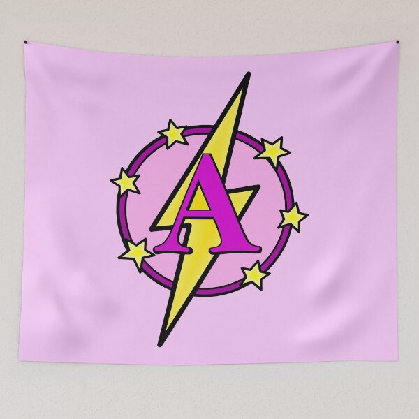 Item preview, Cute Superhero Girl Super Letter A - Pink and Purple designed and sold by AMagicalJourney.