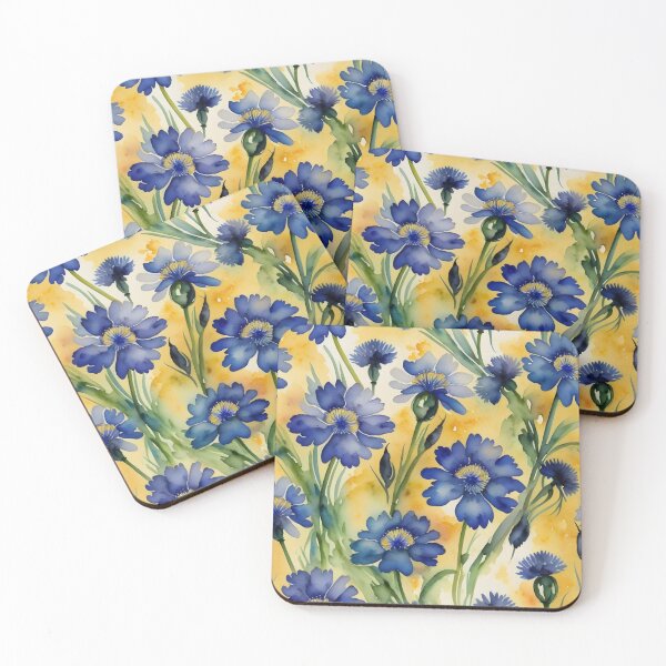 Item preview, Watercolor cornflower pattern designed and sold by Nolan6.