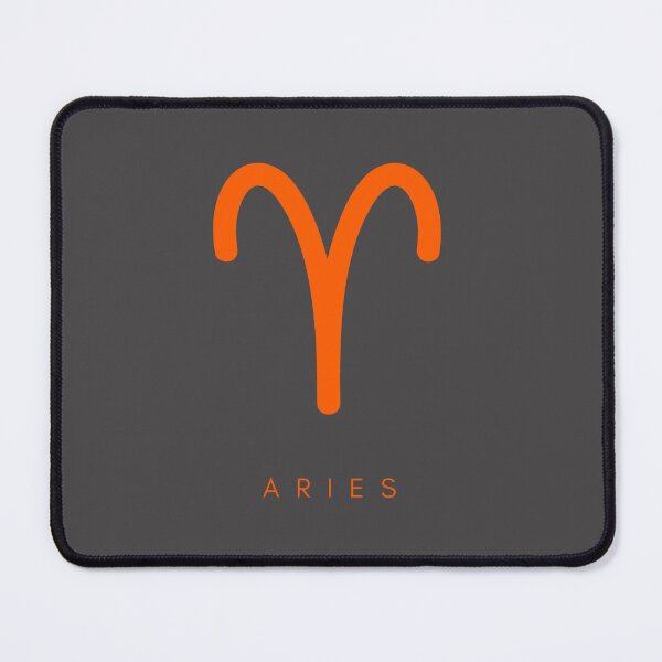Item preview, Daily Horoscopes Minimilistic  white Aries zodiac- Horescope/SunSign Theme  on  black back ground designed and sold by CosmicNook1.