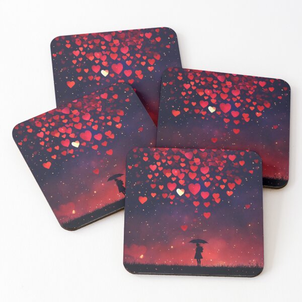 Item preview, RAIN OF HEARTS heartfelt, love, rain, emotion, romantic, symbolism, designed and sold by OURBYPRODUCTS.