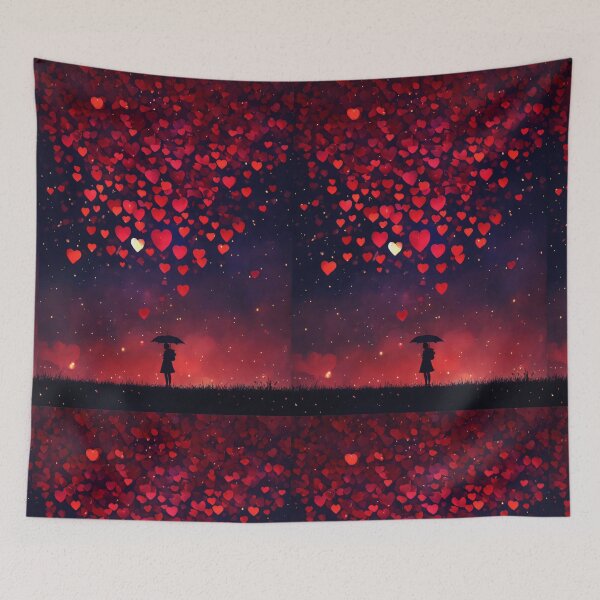 Item preview, RAIN OF HEARTS heartfelt, love, rain, emotion, romantic, symbolism, designed and sold by OURBYPRODUCTS.